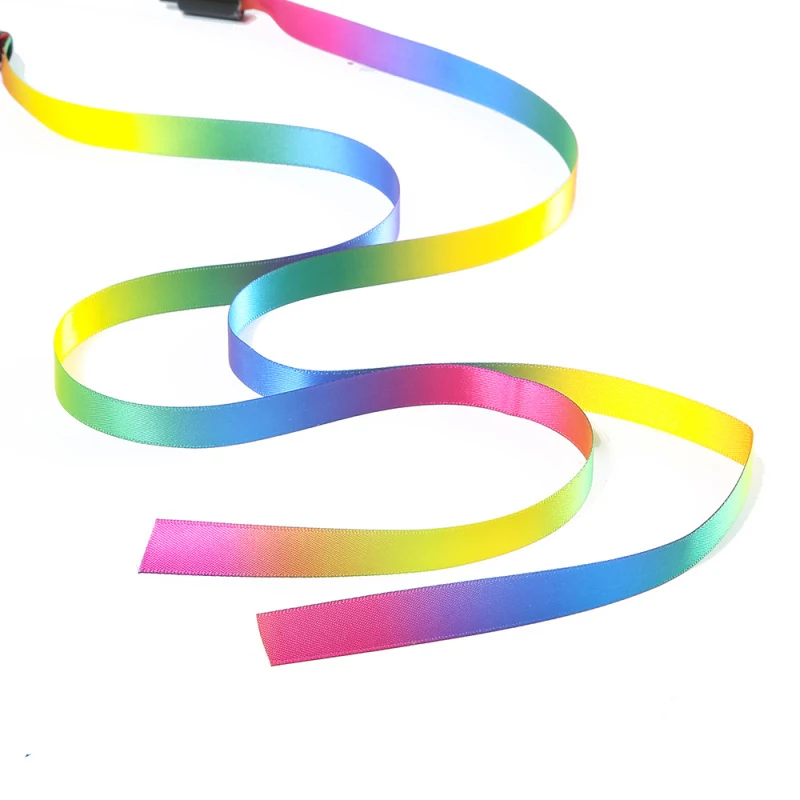 2PCS Pet Cat Toys Cute Funny Rainbow Strips Stick Cat Teaser Wand - Image 3